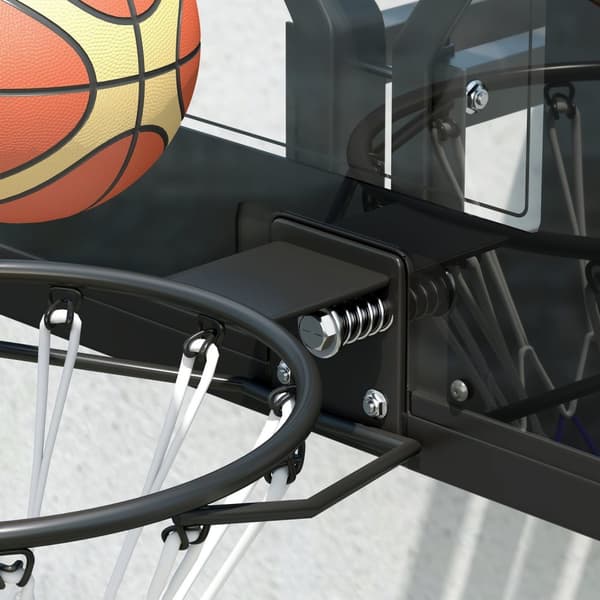 Rootz väggmonterad baskethopp - tårbeständig nät - väderbeständig - Hållbar - 110x75 cm Shatterproof backboard - inomhus utomhusanvändning