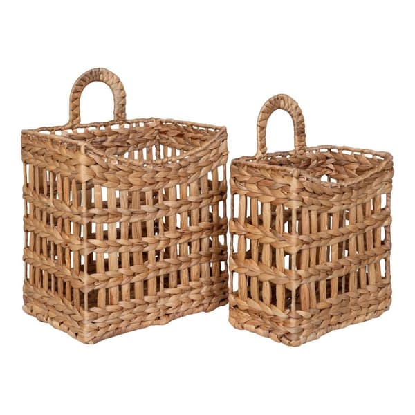 Rootz cala hängande korgar set - planterhållare - snygg lagring - naturlig bohemisk charm - 26x14x38cm & 30x20x42cm