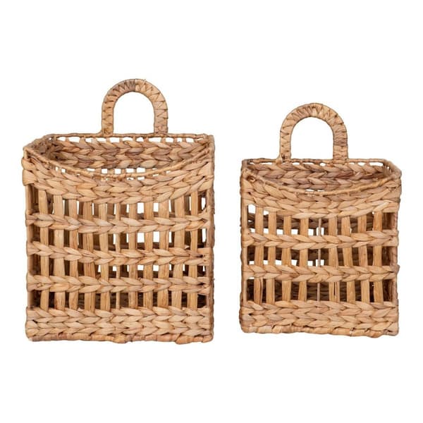 Rootz cala hängande korgar set - planterhållare - snygg lagring - naturlig bohemisk charm - 26x14x38cm & 30x20x42cm