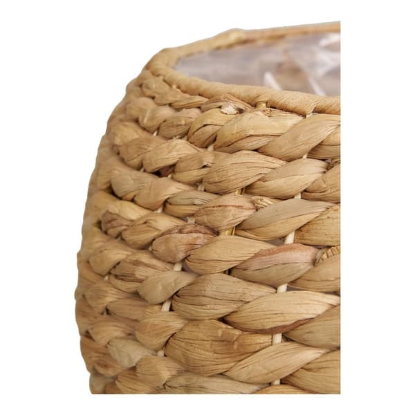 Rootz Denia Basket - Woven Basket - Storage Basket - Natural Elegance - Water Hyacinth - Ø34,5x34,5 cm