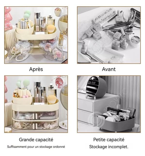 INN Makeup organizer 34,5x14,7x14,3cm skåpdörr korg korg skåp möbeltillbehör roterande pennhållare