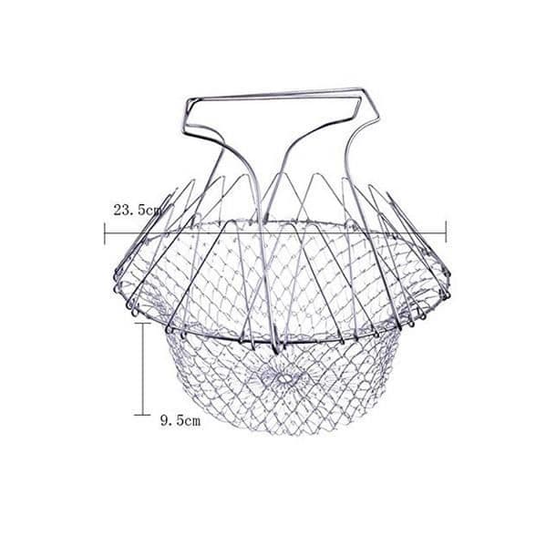 Salladskorg - Ej specificerad - Set med 2 - Rostfritt stål - Diameter 23 cm - Multifunktionell