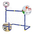 Miniatyrbild 1 av 4: C fotbollsmål och basketställ 2 i 1 för barn inomhus och utomhus leksaksset 88 cm ABS mål 88x45,5x115,5 cm
