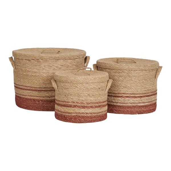 Kurv, Budoni Kurve, 26x22 cm / 32x26 cm / 38x30 cm, Naturbrun