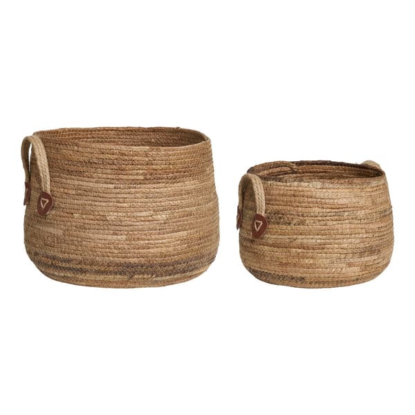 Kurv, Aosta Kurve, 30,5x21,5 cm / 39x28,5 cm, Naturfarvet