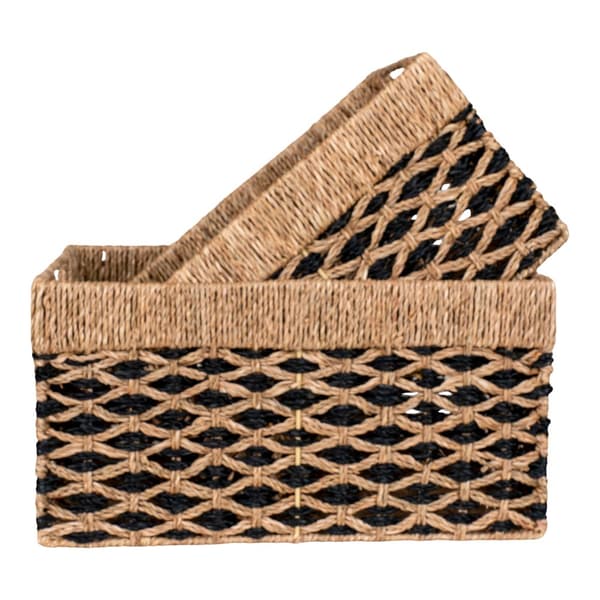 Kurv, Salar Kurve, 35x20 cm og 40x25 cm, Sort