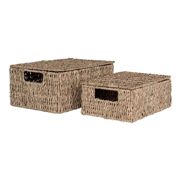 Korg, Venoso Korgar Set om 2, 33x24 cm, Naturalfärgad