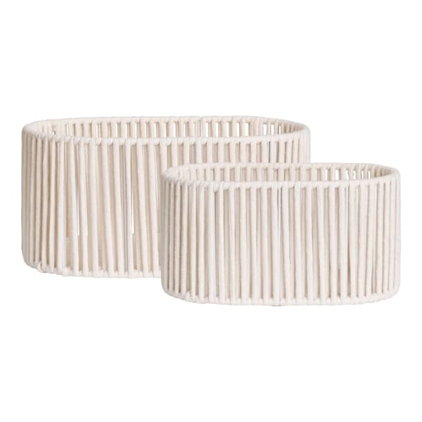 Korg, Arese Korgar, 32x21 cm / 38x25.5 cm, Vit