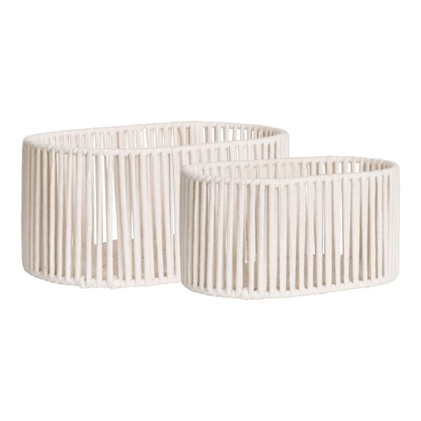 Kurv, Arese Kurve, 32x21 cm / 38x25.5 cm, Hvid