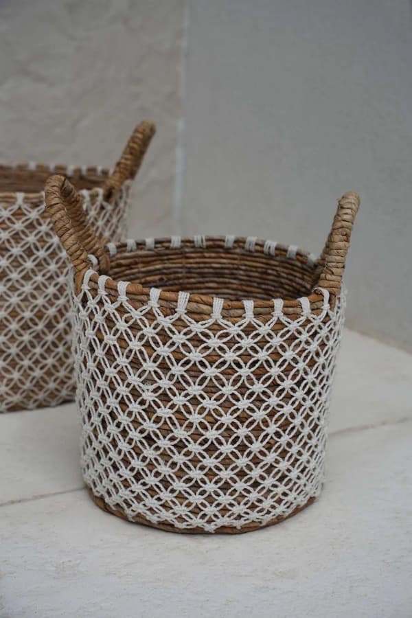 De Krydsede Syede Macrame Kurve - Lille