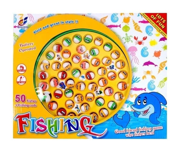 Sällskapsspel Big Fiskespel med 50 Fiskar o 4 Spelare