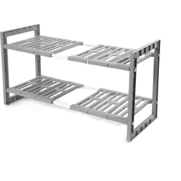 COMPACTOR Utdragbar hylla under diskbänk - 2 nivåer - 50 / 76 x 30 x H 40 cm