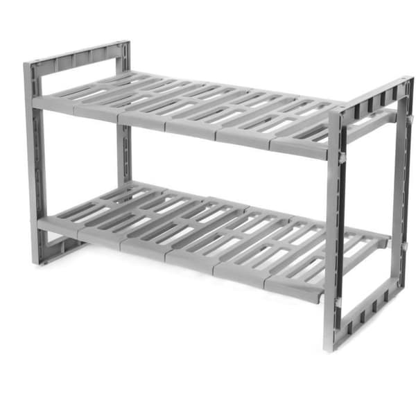 COMPACTOR Utdragbar hylla under diskbänk - 2 nivåer - 50 / 76 x 30 x H 40 cm