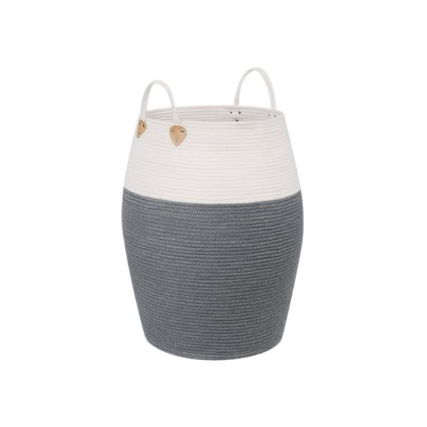 Bomuldsreb kurv grå-beige