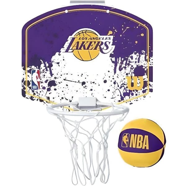 Mini NBA Basket - Los Angeles Lakers - Lila - One Size - DIY Montering - För vuxna