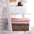 Miniatyrbild 5 av 6: Relaxdays Set med 3 förvaringskorgar, korgar i 3 storlekar, flätade, badrum, plast, vit/grå