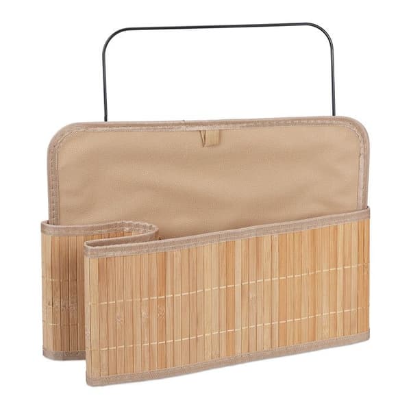 Förvaringskorg - 10034143 - Bambu - Beige - Vikbar - Franska mönster