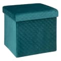 Miniatyrbild 1 av 5: 5five - vikbar sittpuff 31x31cm "mix n modul" blå sammet