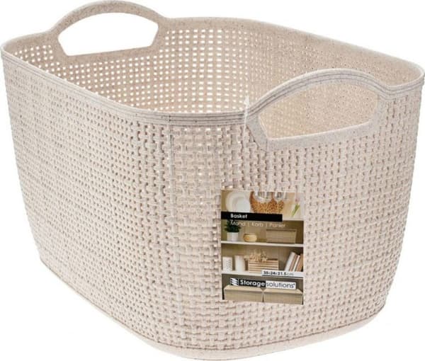 Korg - korg - korg - kub Förvaringslösningar Plastförvaringskorg, 35 x 24 x 21,5 cm