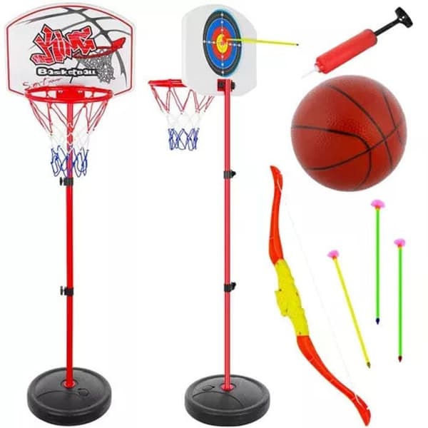 Spelpaket - Kruzzel - Basketbollkorg och Bågskytte - 8 år - Justerbar - Multisport