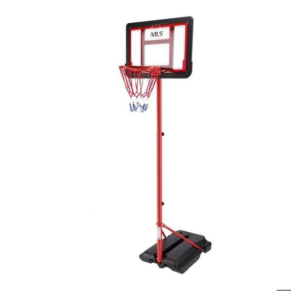 Basketbollnät - NILS - ZDK881A - Justerbar höjd - Inkluderar boll - Unisex, 4 år och uppåt