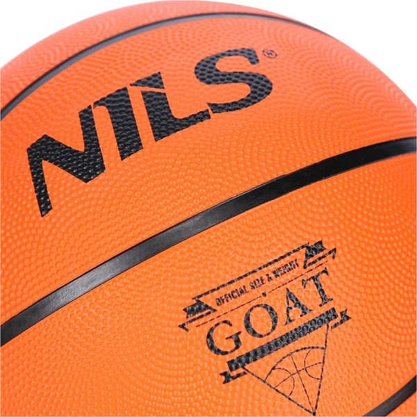 Basketboll - NILS - GOAT NPK252 - Storlek 5 - Gummi - Orange