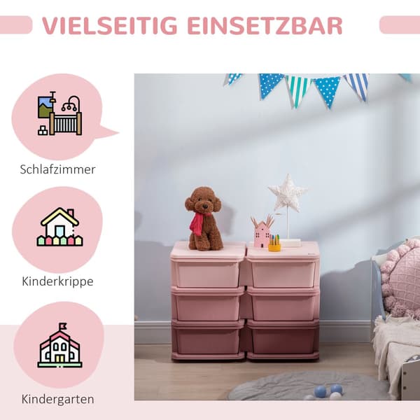 Opbevaringsboks, 275x37x56.5 cm, Pink