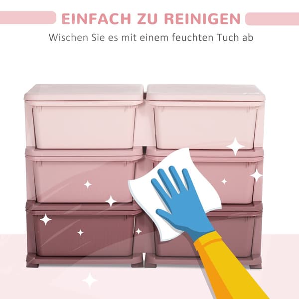 Opbevaringsboks, 275x37x56.5 cm, Pink