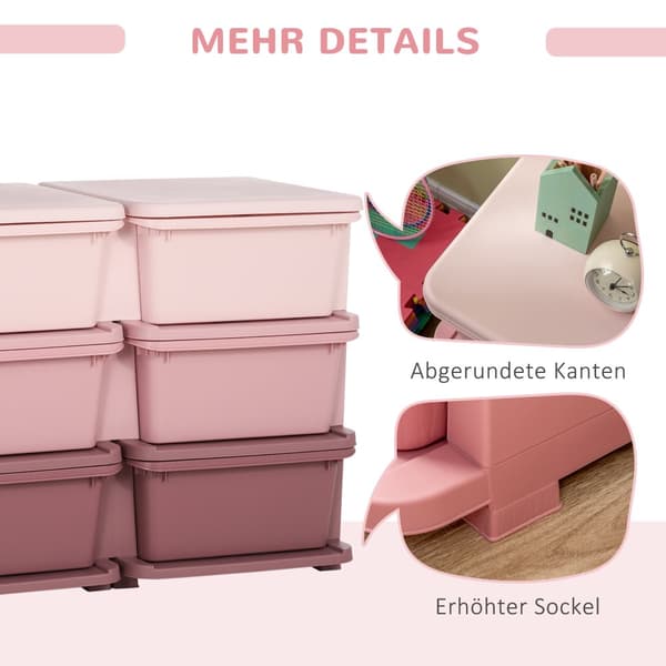 Opbevaringsboks, 275x37x56.5 cm, Pink