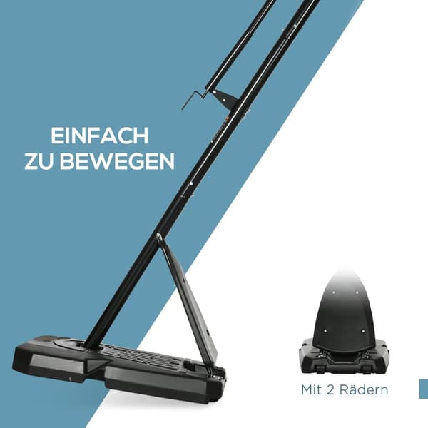 Koripalloständeri, 293-350 cm, Musta+Punainen