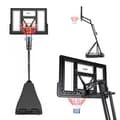 Miniatyrbild 3 av 3: Basketballkorg - NILS - ZDK520 - Svart - Intensiv användning - Höjdjustering 5 nivåer