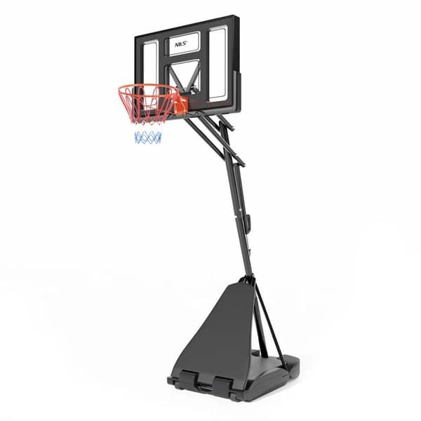 Basketballkorg - NILS - ZDK520 - Svart - Intensiv användning - Höjdjustering 5 nivåer