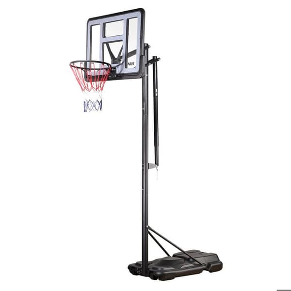 Basketballkorg - NILS - ZDK021 - Justerbar höjd 2,90-3,75 m - PVC-panel 105x75 cm - Blandat