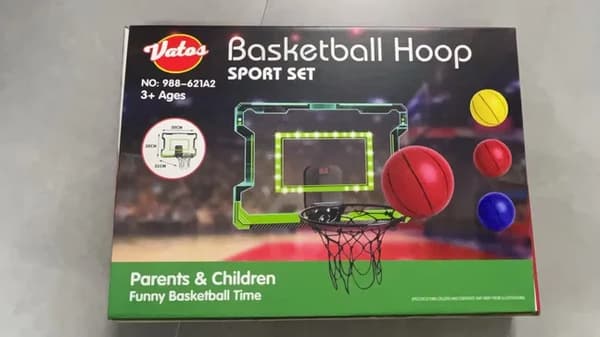 Mini Basketbollring, Elektronisk Poängräknare, Fjäderbelastad Kant,Sätt