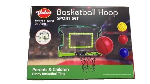 Mini Basketbollring, Elektronisk Poängräknare, Fjäderbelastad Kant,Sätt