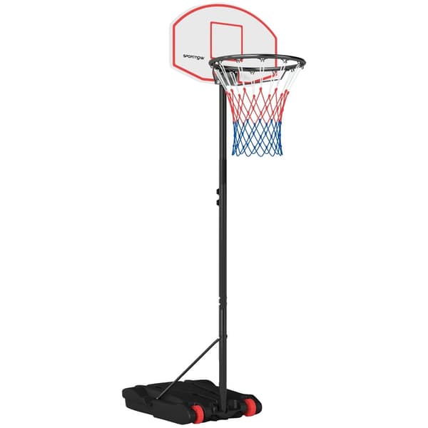 Koripallokori, kannettava muotoilu, säädettävä korkeus 210-247 cm,musta
