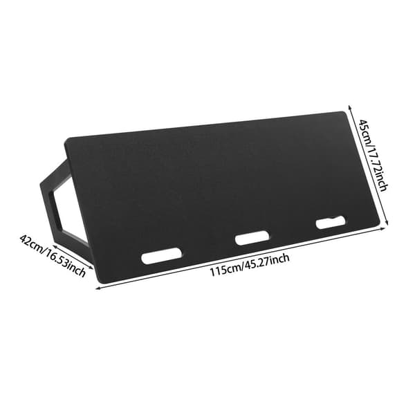 Fotboll Rebound Board, HDPE och Metallmaterial, Dubbelvinkeldesign, Golvstående,svart