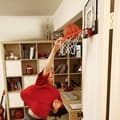 Miniatyrbild 6 av 6: Basketkorg på platta – mini – med boll och pump