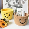 Pikkukuva 4 / 5: OBOSOE Smile Wicker puuvillajohdon säilytyskori – seinään kiinnitettävä kori kotiin