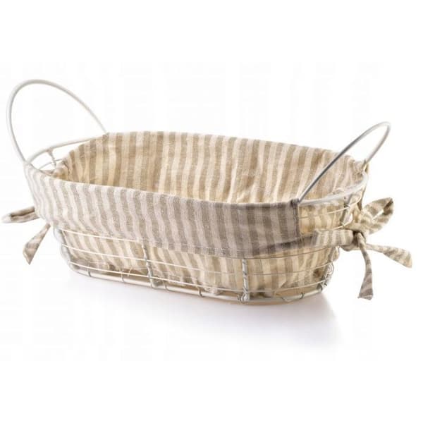 Panier - casier - korv - kub Affek design Metallkorg WILL 25x15x8/28x15x11,5cm beige