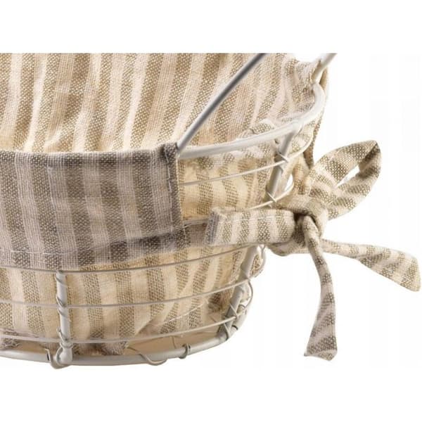 Panier - casier - korv - kub Affek design Metallkorg WILL 25x15x8/28x15x11,5cm beige