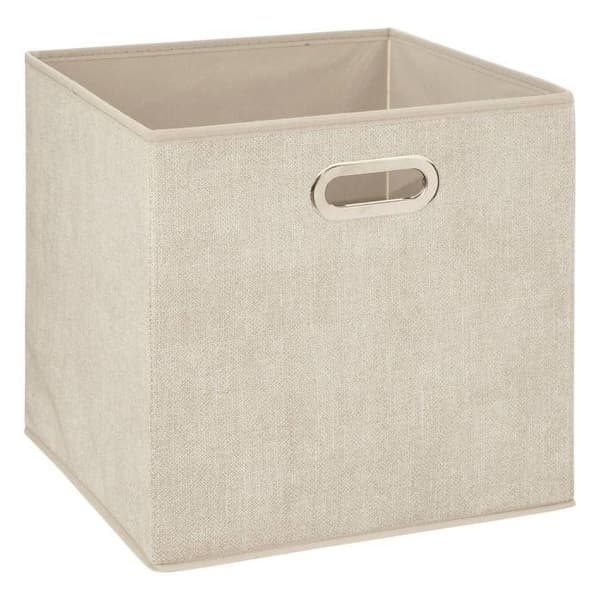 5five - tygkorg 31x31cm "mix n modul" melerad beige