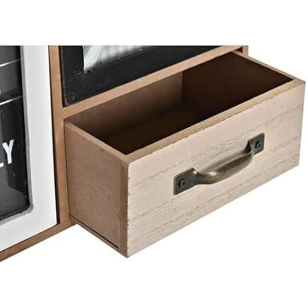 Multifunktionsorganisatör - DKD HEMDEKOR - Standard - Metall och glas - 30x10x29 cm - Brun, Svart, Grön