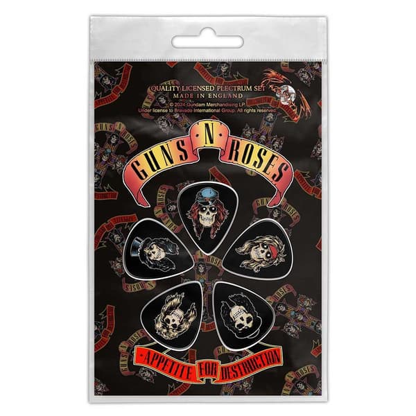 Guns N Roses Appetite For Destruction Plektrum Black One Size