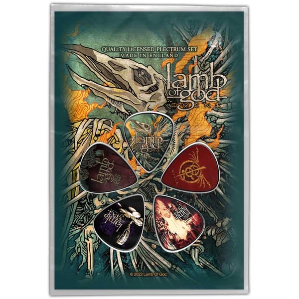 Lamb Of God Omens Plectrum (pakke med 5) Multicoloured One Size
