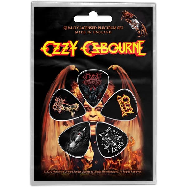 Ozzy Osbourne Ordinary Man Plectrum (Pack of 5) Multicoloured One Size