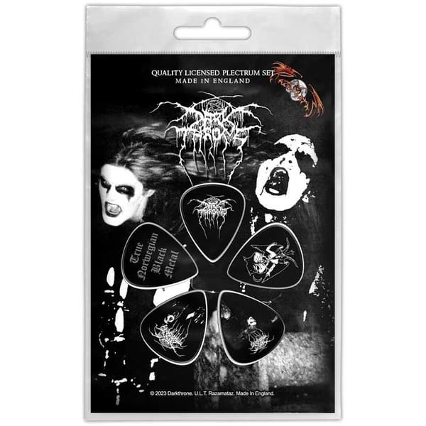 Darkthrone True Norwegian Black Metal Plektrum (5-pack) Black One Size