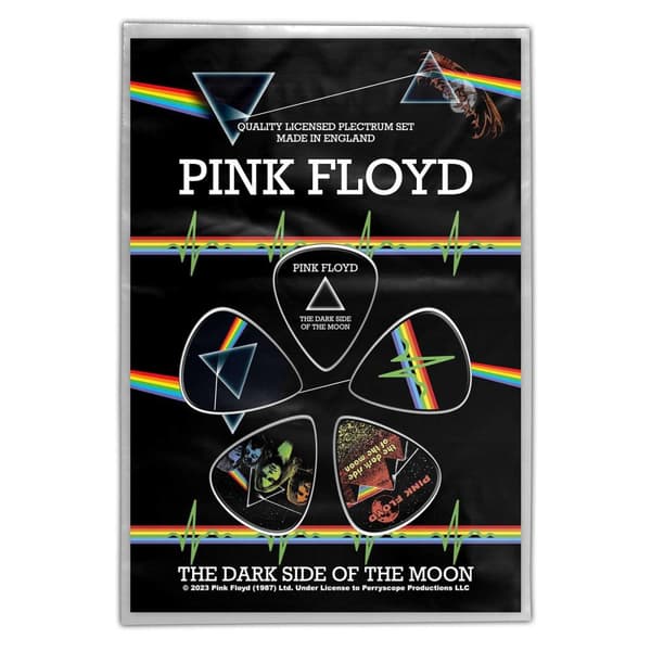 Pink Floyd Dark Side Of The Moon Plectrum (Pack of 5) Black One Size
