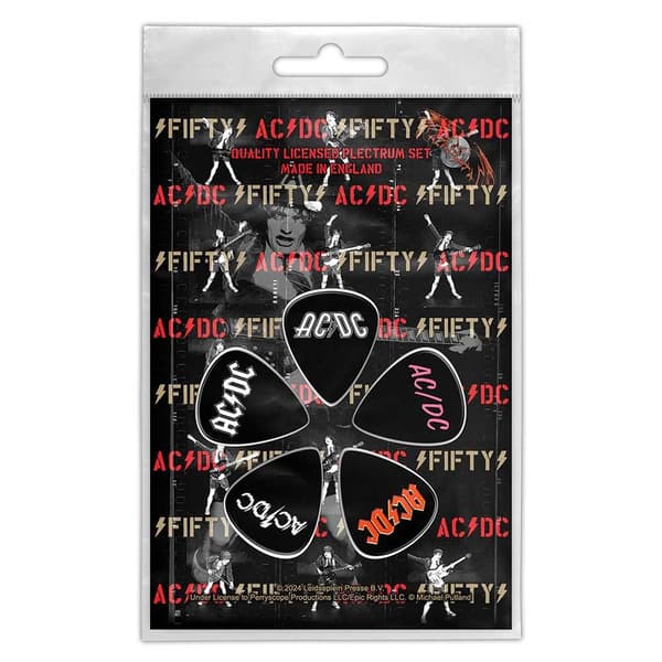 AC/DC Fifty Plectrum(Pack of 5)