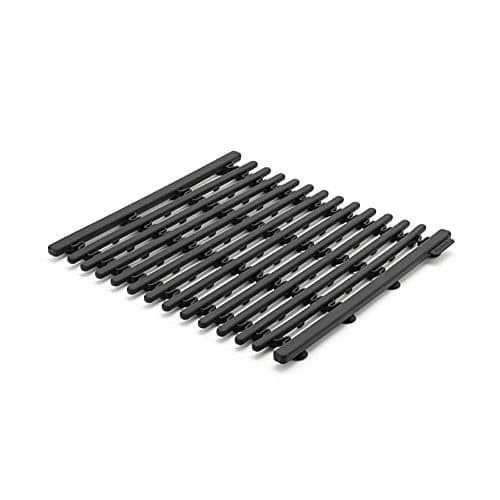 Diskbänksmatta - BRABANTIA - 302589 - Mörkgrå - Mjuk silikon - Stretchbar 30-45 cm